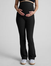 black maternity bootcut pants.